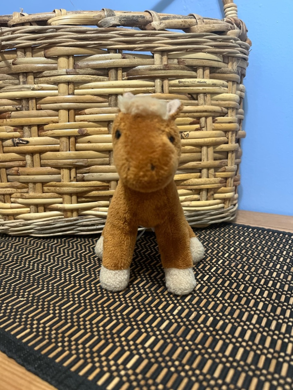 Douglas Brown Plush Horse with Cream Accents
